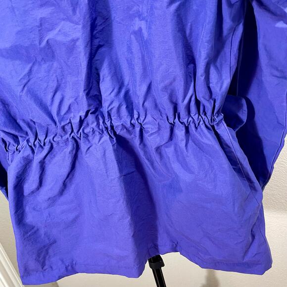 Vintage 90s Polo Ralph Lauren Blue Water Resistant Rain Jacket Oversized Medium - Picture 9 of 15